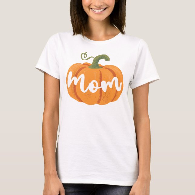 Mom Pumpkin One Birthday girl Family Matching  T-Shirt (Front)