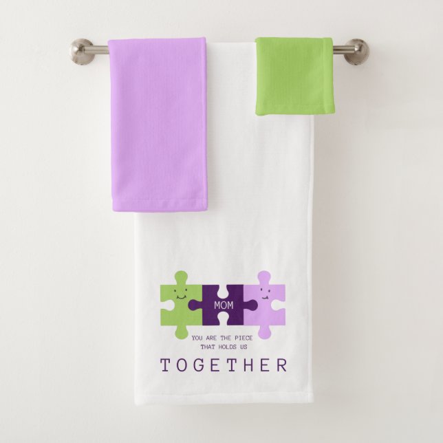 Mom Puzzle Towel Set (Insitu)