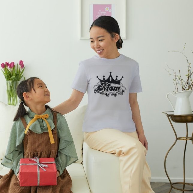 MOM Queen of my life Grey women T-Shirt (Creator Uploaded)