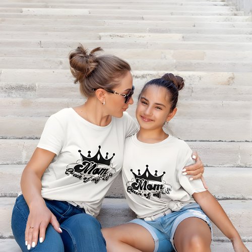 MOM Queen of my life white women T_Shirt 