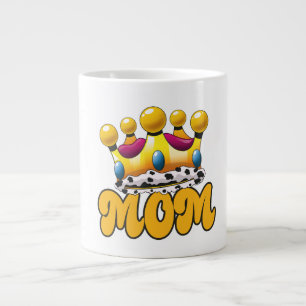 Mom Queens crown Giant Coffee Mug