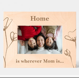 Mom Quote Flowers Custom Wood Frames