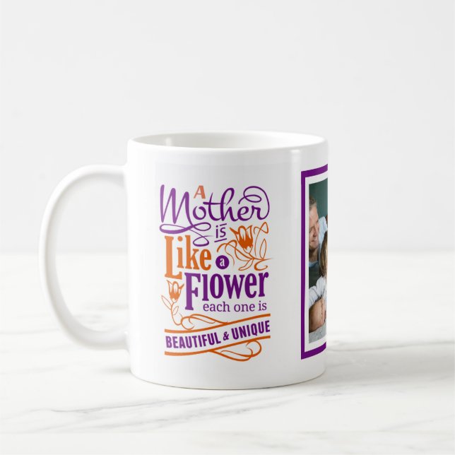 Mom Quote Photo Gift Mothers Day Birthday Chistmas Coffee Mug (Left)