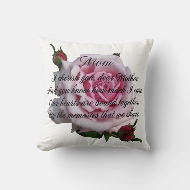 MOM QUOTE THROW PILLOW (Front)