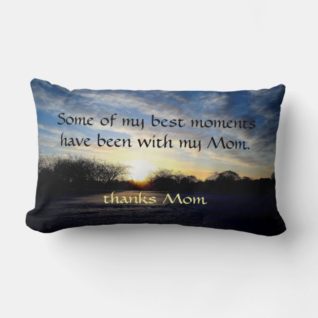 Mom quote throw pillow (Front)