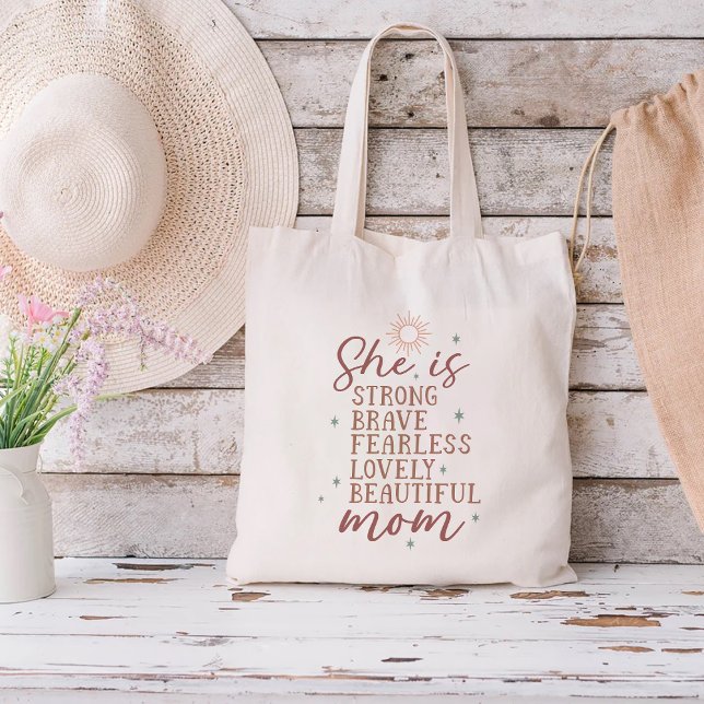 Mom Quotes Inspiration Tote Bag (Creator Uploaded)