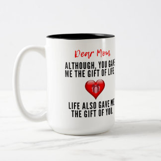 mom quotes Two-Tone coffee mug