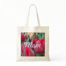 Mom Red Tulip Tote
