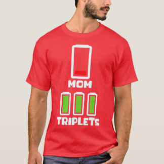 Mom riplets Mothers Day Low Battery Mom Of riplet T-Shirt