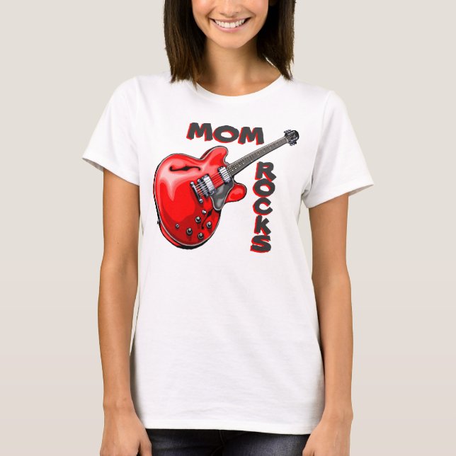 Mom Rocks T-Shirt (Front)