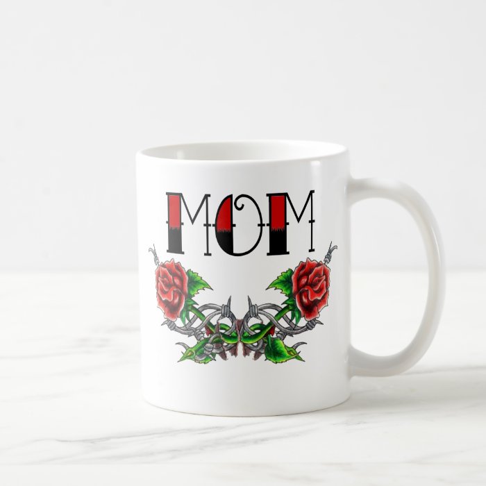 Mom rose Tattoo Coffee Mugs