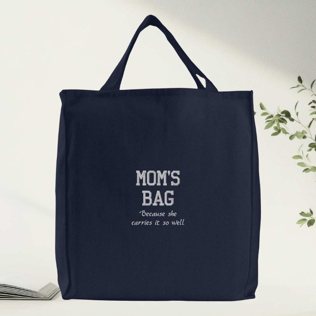 Mom’s Embroidered Tote Bag (Creator Uploaded)