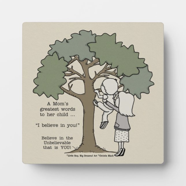 Mom’s Greatest Words Plaque (Front)