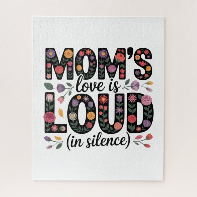 Mom’s Love Is Loud (In Silence) Jigsaw Puzzle (Vertical)