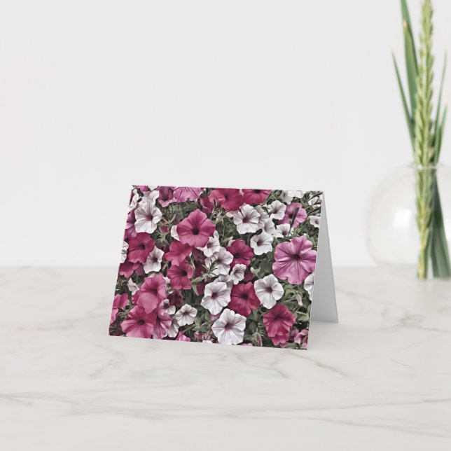 Mom’s Petunias thank you card (Front)