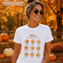 Mom’s Pumpkin Patch Personalized Kids Names Womens
