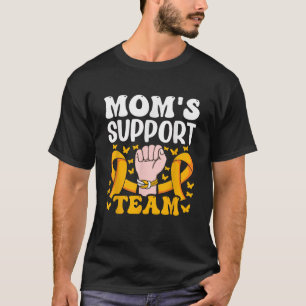 Mom s support team Appendix Cancer Awareness T-Shirt