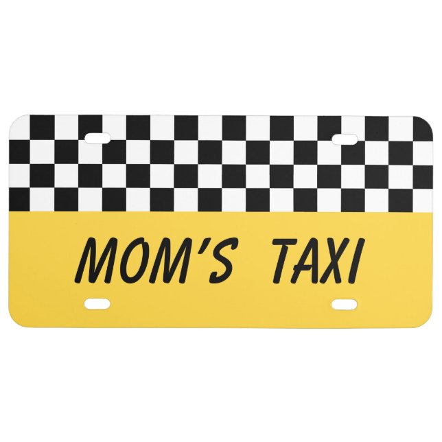 Mom’s Taxi Car License Plate Gift (Front)