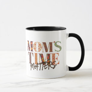 Mom’s Time Matters – Autumn Leaves Fall Season  Mug