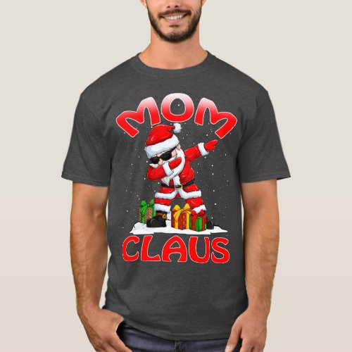 Mom Santa Claus Christmas Matching Costume T_Shirt