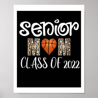 Mom Senior Night Basketball Poster