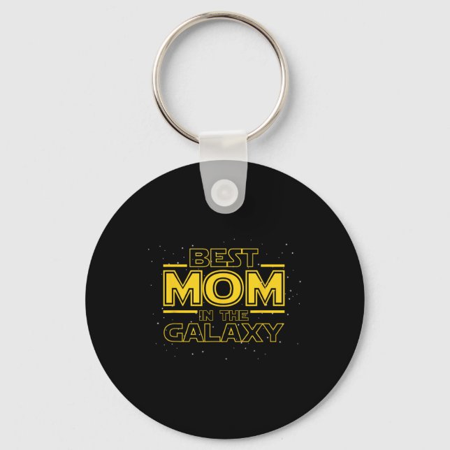 Mom Shirt Gift For New Mom, Mom In The Galaxy  Keychain (Front)