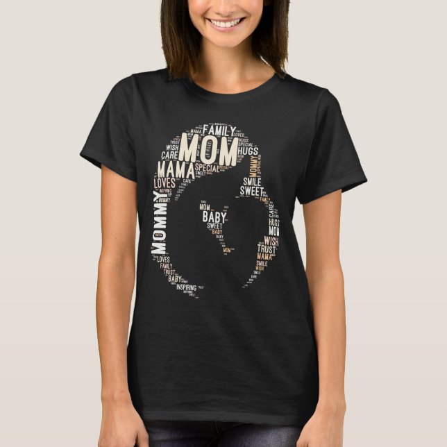 Mom Silhouette  T-Shirt (Front)