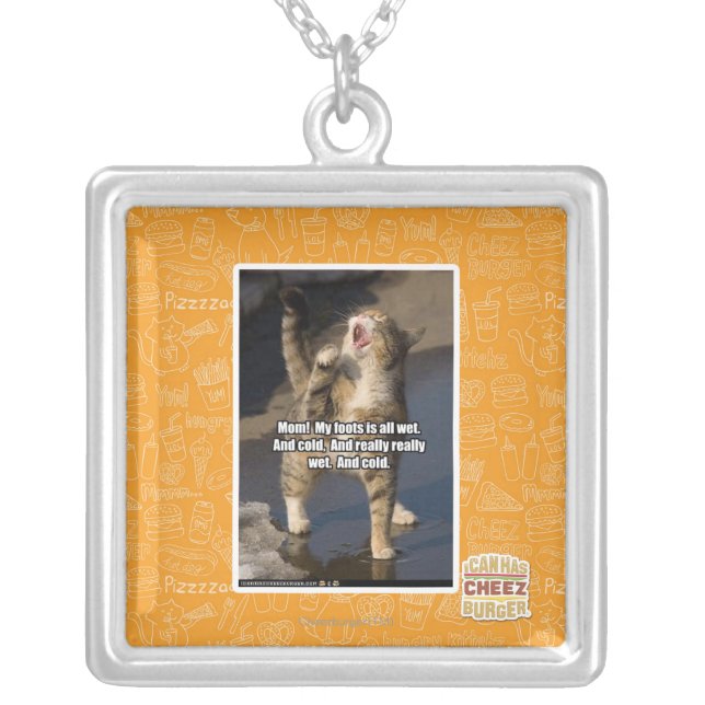 Mom! Silver Plated Necklace (Front)