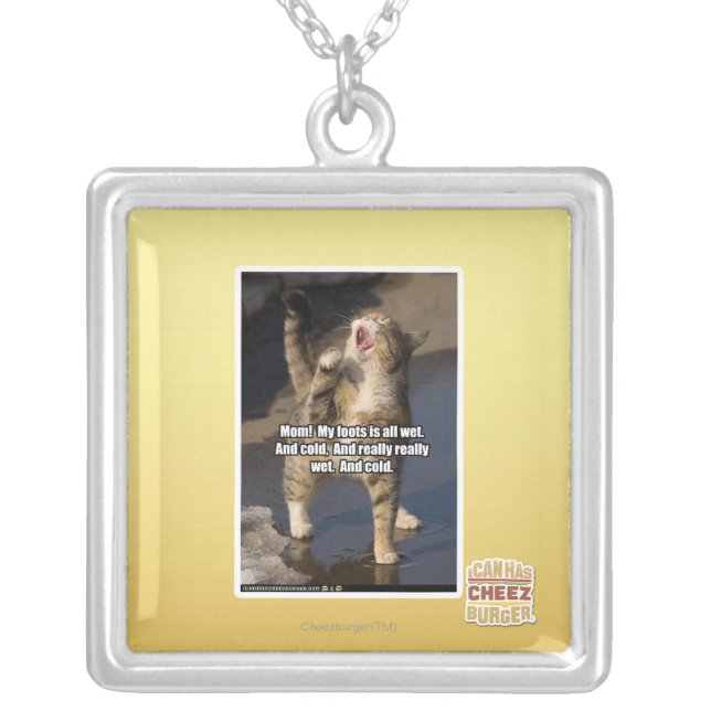 Mom! Silver Plated Necklace (Front)