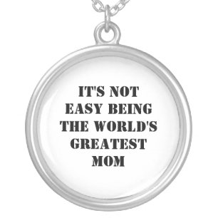 Mom Silver Plated Necklace