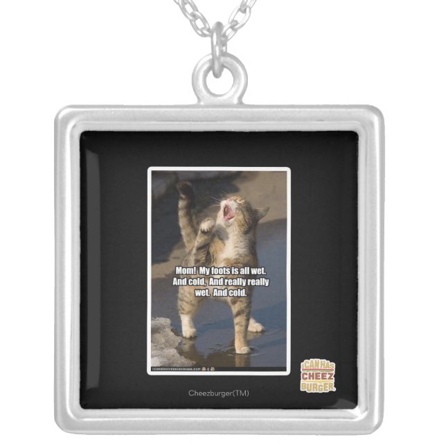 Mom! Silver Plated Necklace (Front)