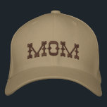 Mom Simple Modern Typography Custom Embroidered Baseball Cap<br><div class="desc">Mom Simple Modern Typography Custom Embroidered Baseball Cap features the simple modern embroidered text "Mom". Perfect as a gift for mom for Mother's Day,  Christmas,  birthday and more. Created by Evco Studio www.zazzle.com/store/evcostudio</div>