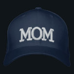 Mom Simple Modern Typography Custom Embroidered Baseball Cap<br><div class="desc">Mom Simple Modern Typography Custom Embroidered Baseball Cap features the simple modern embroidered text "Mom". Perfect as a gift for mom for Mother's Day,  Christmas,  birthday and more. Created by Evco Studio www.zazzle.com/store/evcostudio</div>