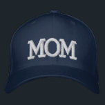 Mom Simple Modern Typography Custom Embroidered Baseball Cap<br><div class="desc">Mom Simple Modern Typography Custom Embroidered Baseball Cap features the simple modern embroidered text "Mom". Perfect as a gift for mom for Mother's Day, Christmas, birthday and more. Created by Evco Studio www.zazzle.com/store/evcostudio</div>