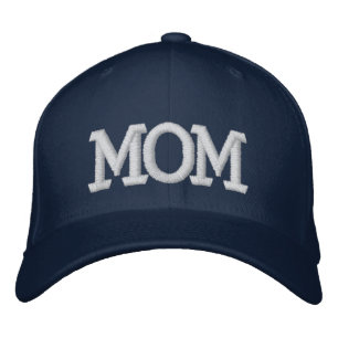 Mom Simple Modern Typography Custom Embroidered Baseball Cap