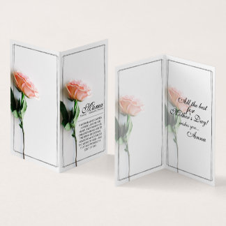 Mom – Simply Irreplaceable | Classic Card - Rose M