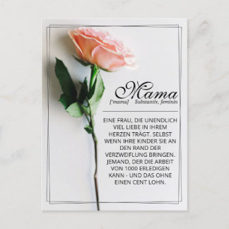 Mom – Simply Irreplaceable | Classic Card - Rose M