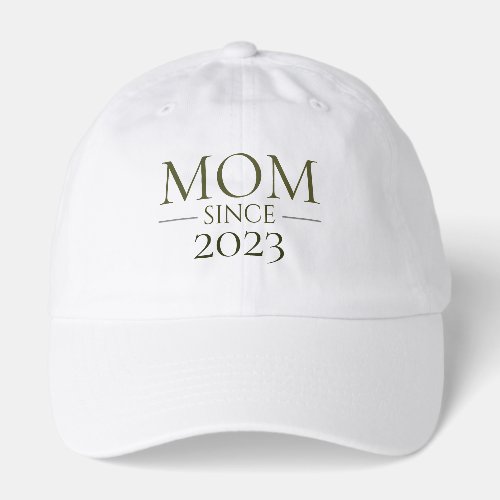 Mom Since Personalized Year Minimal Motherhood Hat