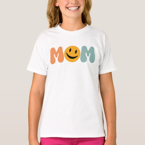 Mom Smile Face T_Shirt