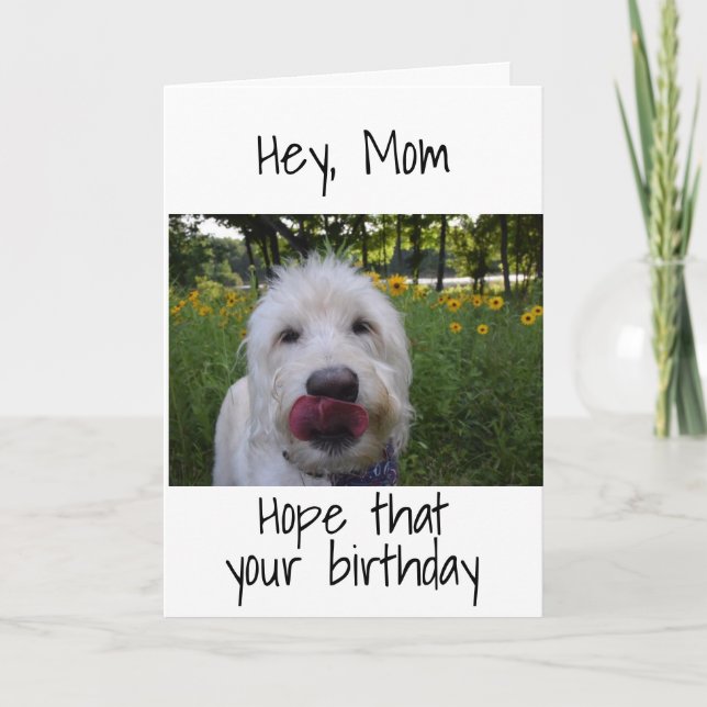 ***MOM*** SO HAPPY TO BE "YOUR DAUGHTER" BIRTHDAY CARD (Front)