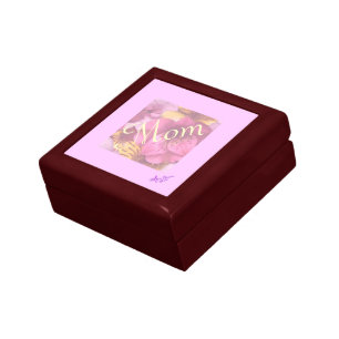 Mom Soft Flowers Small Trinket Box
