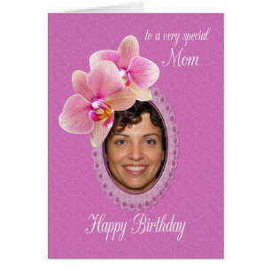Mom Special Birthday Wishes Orchids Cards