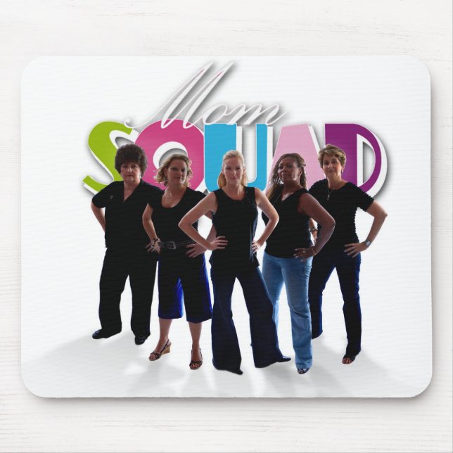Mom Squad clear mouse pad (Front)