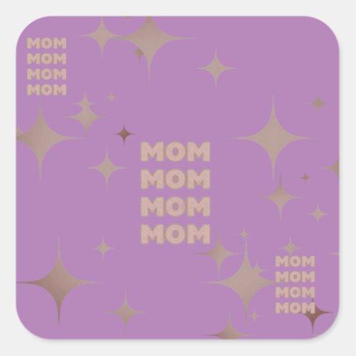 Mom  square sticker