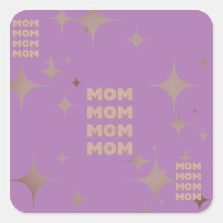Mom  square sticker
