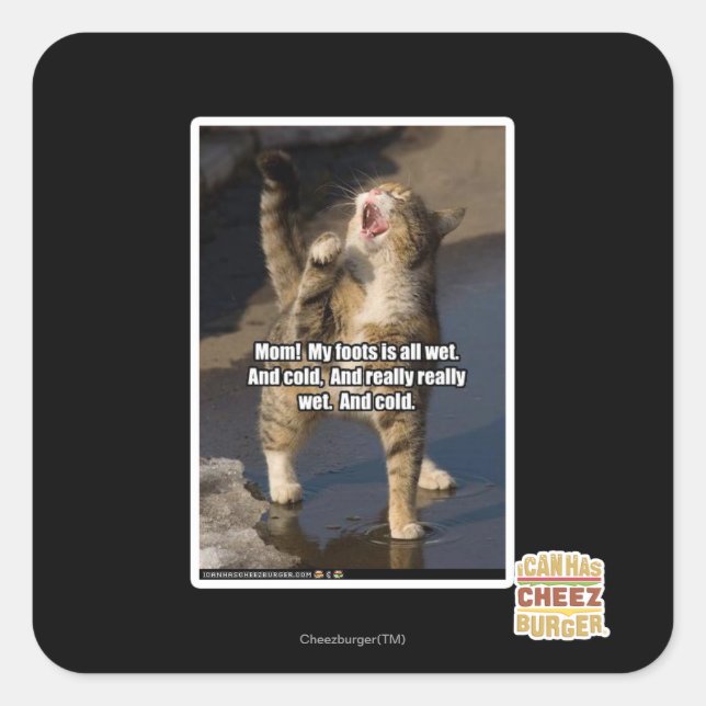 Mom! Square Sticker (Front)