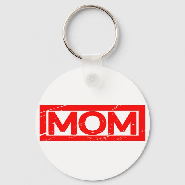 Mom Stamp Keychain (Front)