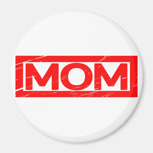 Mom Stamp Magnet (Front)