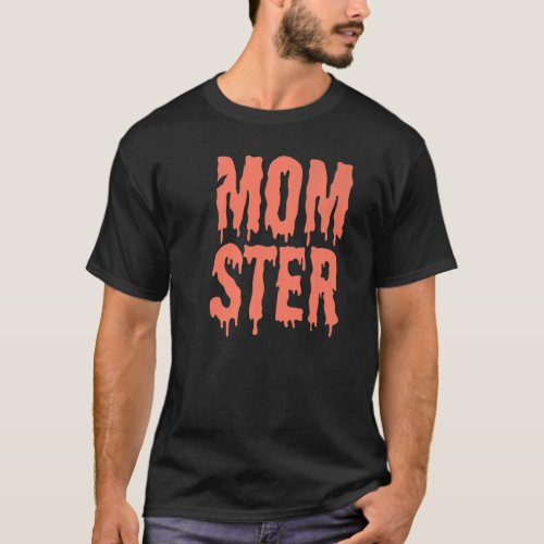 Mom Ster Melting Spooky Vibes Bat Hippie Costume H T_Shirt