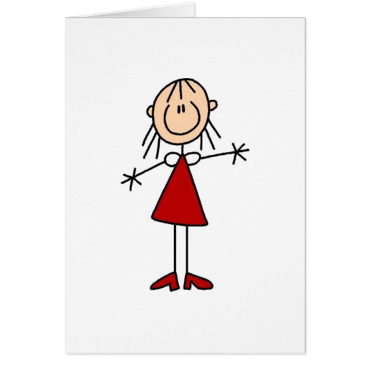 Mom Stick Figure Card (Front)